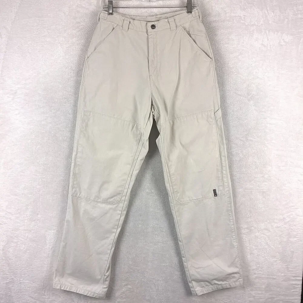 VTG Nike ACG Pants Mens 30 Khaki Double Knee Workwear Utility Hiking Skate Y2K